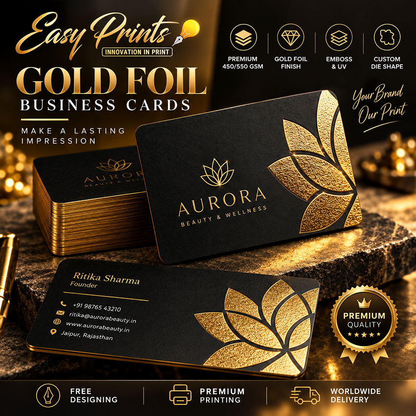 Gold Foil 550 GSM Business Card