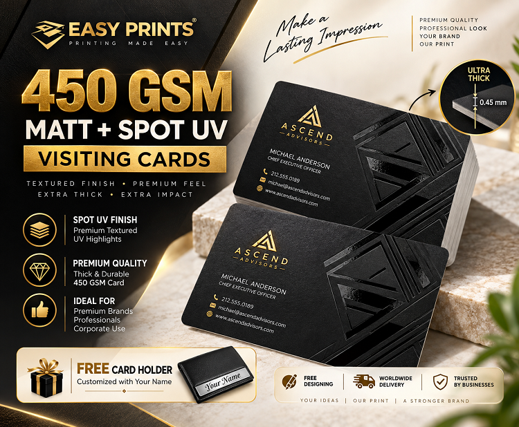 450 GSM 3D Business Card