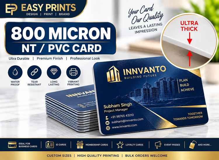 PVC Business Cards 800 Micron